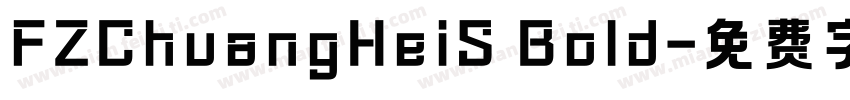 FZChuangHeiS Bold字体转换